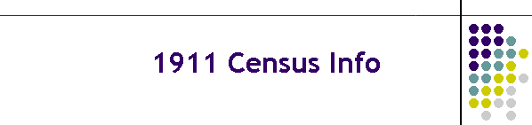 1911 Census Info
