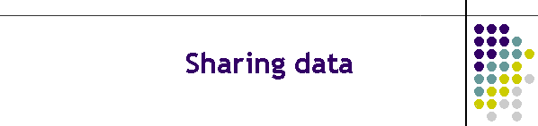 Sharing data